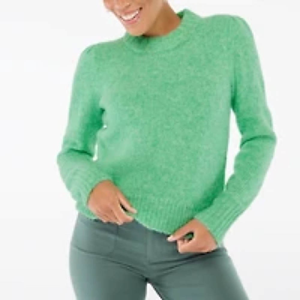 J.‎ Crew Puff Sleeve Crewneck Sweater